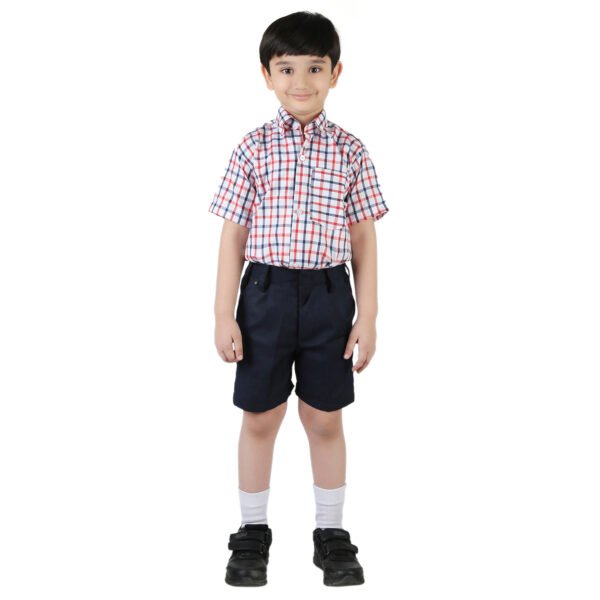 Red and Blue Checks Kids School Uniform - Image 2