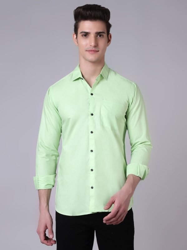 Stylish Cotton Solid Formal Shirt For Men (Pack of 1) - Image 5